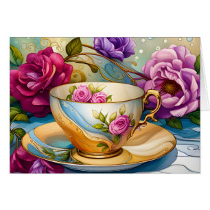 Tea Time - Tea Cup Art