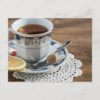 Tea time Tea cup carte postale pour le post-croise