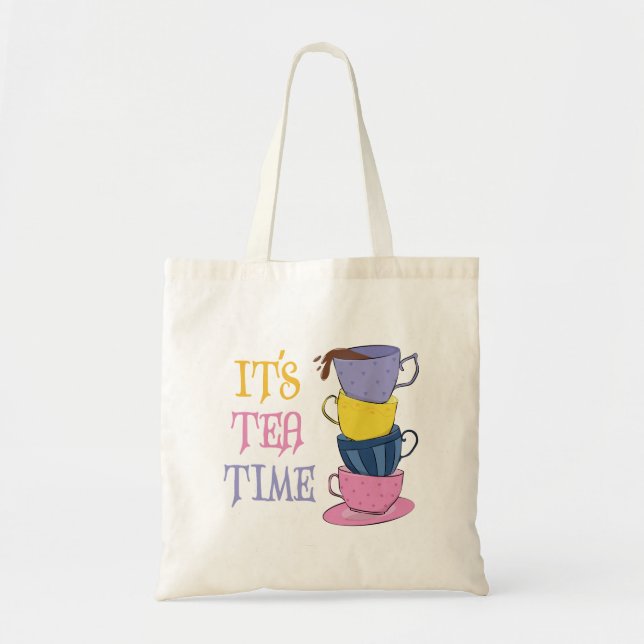 Tea Time - Tea Lover Tragetasche (Vorne)