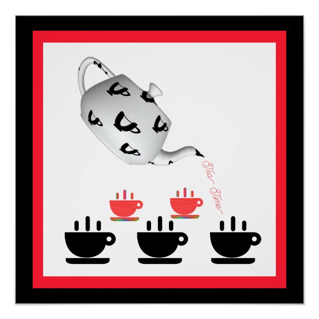 Tea Time Teapot Poster (Vorderseite)