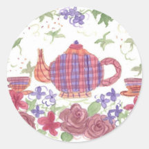 Tea Time Teapot und Blume
