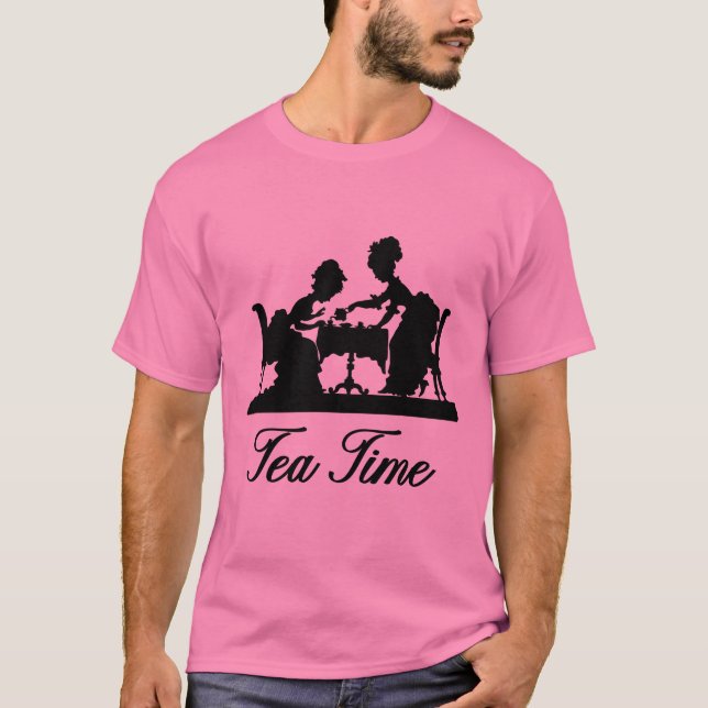 Tea Time Viktorianisch Ladys T-Shirt (Vorderseite)