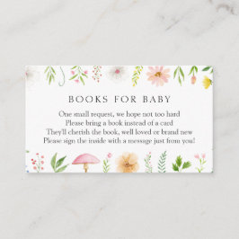 Tea Time Whimsical Wildblume Books for Baby Begleitkarte