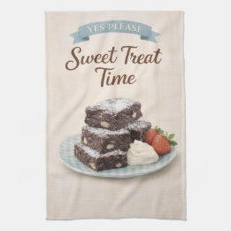 Tea Towel | Chocolate Brownies Kitchen Gift Geschirrtuch