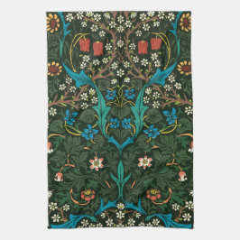 TEA TOWEL MIT WILLIAM MORRIS "TULIPS" DESIGN GESCHIRRTUCH