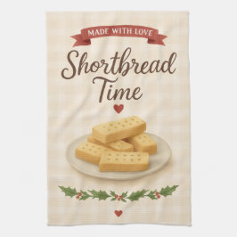 Tea Towel | Shortbread Time | Festive Kitchen Art Geschirrtuch