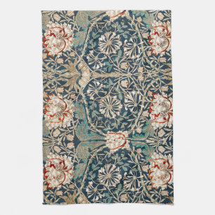 TEA TOWEL : WILLIAM MORRIS : HONEYSUCKLE GESCHIRRTUCH