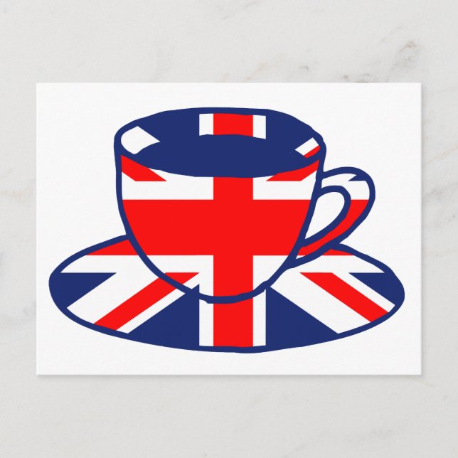 Teacarte Union Jack Postkarte (Vorderseite)