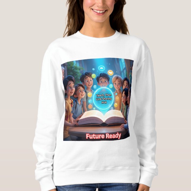 Teach, dann Link Sharing Hub Sweatshirt (Vorderseite)