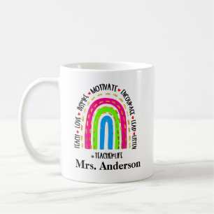 Teach Liebe Inspirier Motivate Coffee Tasse