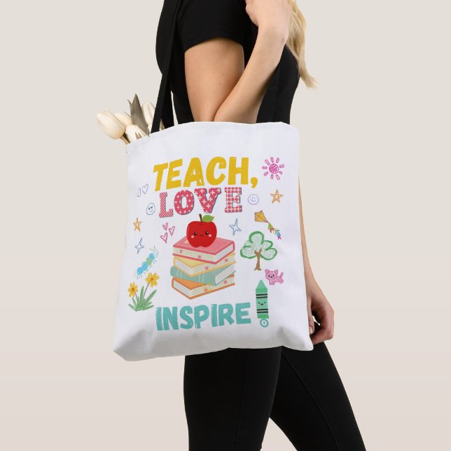 Teach, Liebe, Inspiriert Tote Bag Perfect for Teac Tasche (Von Nahem)