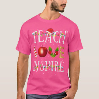 Teach Liebe Inspirierte Funny Christmas T-Shirt
