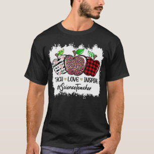 Teach Liebe Inspirierte Wissenschaftslehrer Apple T-Shirt