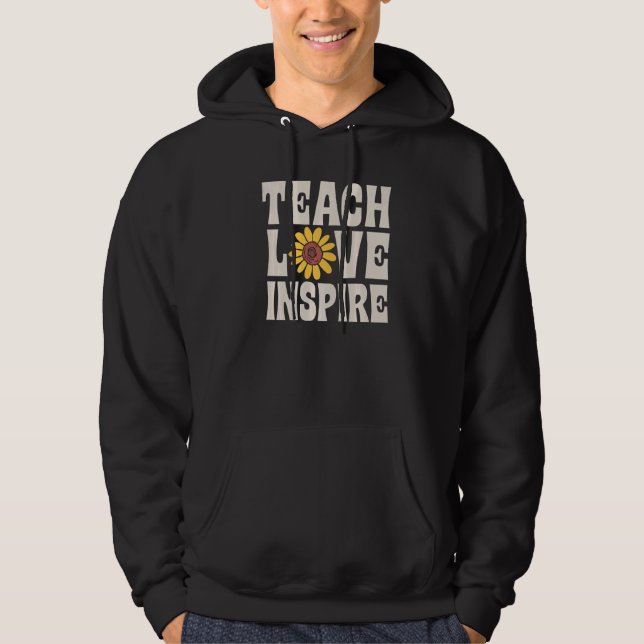 Teach Love Inspire SPED Teacher Speducator Special Hoodie (Vorderseite)