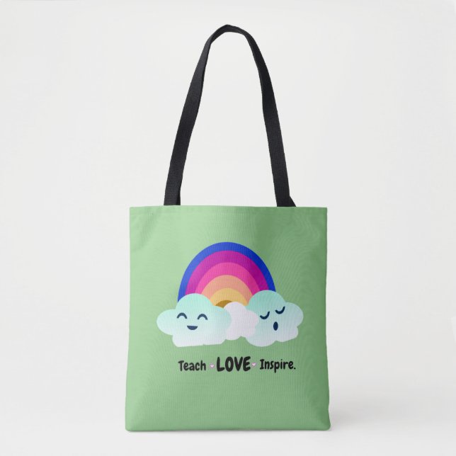 Teach Love Inspire Teacher Appreciation  Tasche (Vorderseite)