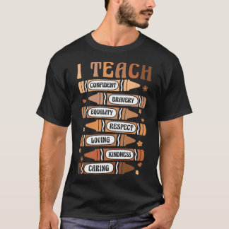 Teach Melanin Afro African Black History Monte Tee