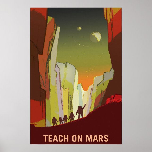Teach on Mars and its Moons Poster (Vorne)