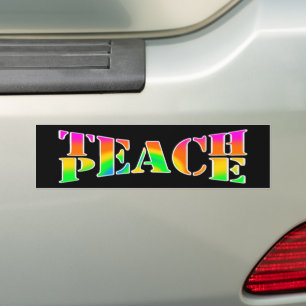Teach Peace Autoaufkleber