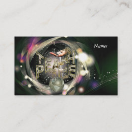 Teach-Peace-Bewegung Visitenkarte