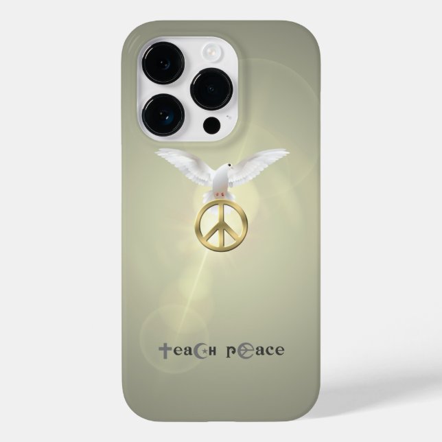 Teach Peace | Case-Mate iPhone 14 Pro Hülle (Rückseite)