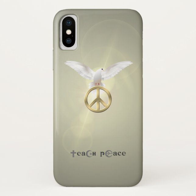 Teach Peace | Case-Mate iPhone Hülle (Rückseite)