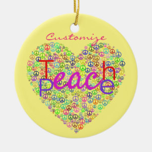 Teach Peace Heart Thunder_Cove Keramik Ornament