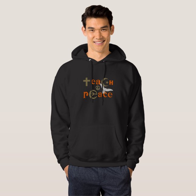 Teach Peace | Men Hoodie (Vorne ganz)