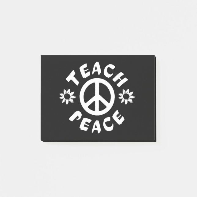 Teach Peace Post-it Klebezettel (Vorderseite)