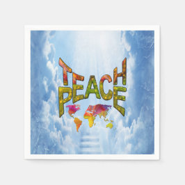 Teach Peace Serviette