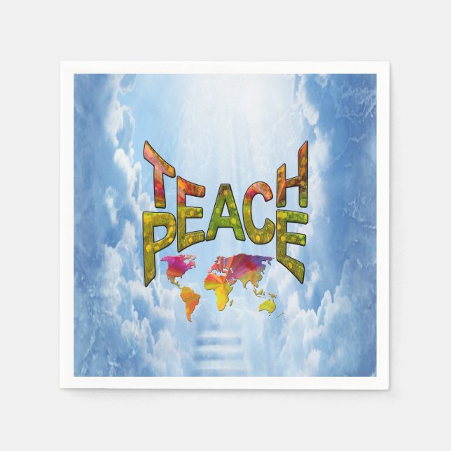 Teach Peace Serviette (Vorderseite)