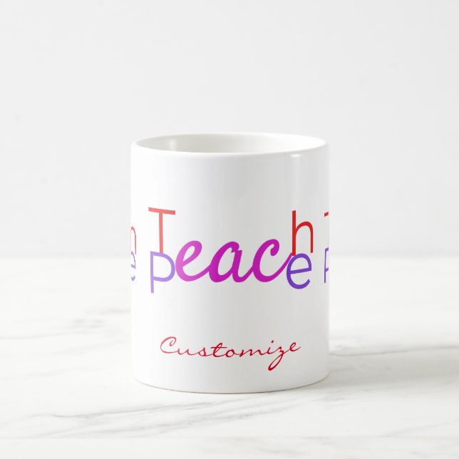 Teach Peace Thunder_Cove Kaffeetasse (Mittel)