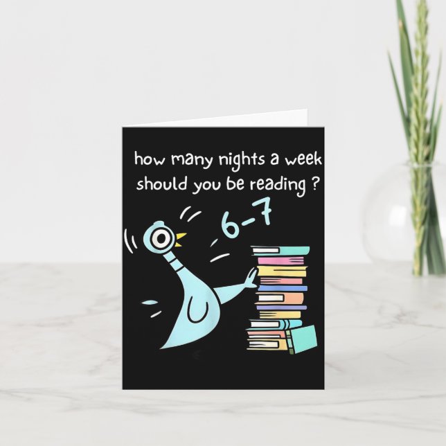 Teacher 67 How Many Nights A Week Should You Be Re Karte (Vorderseite)