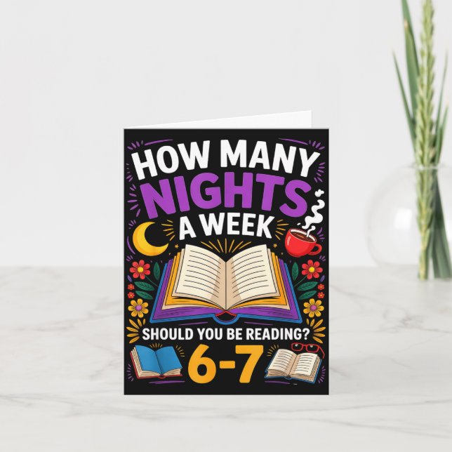 Teacher 67 How Many Nights A Week Should You Be Re Karte (Vorderseite)
