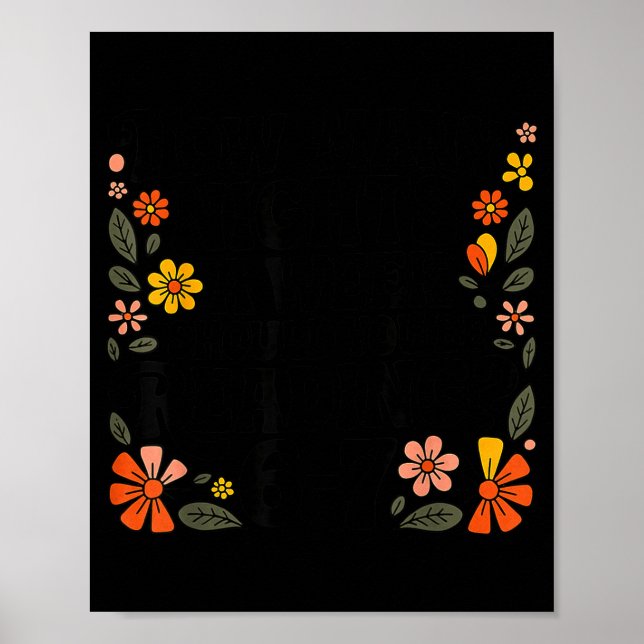 Teacher 67 How Many Nights A Week Should You Be Re Poster (Vorne)