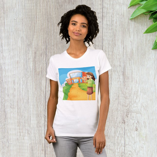 Teacher À L'École T-shirt Femme (Créateur téléchargé)