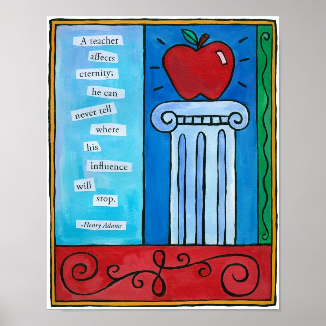 Teacher Affects Eternity Print Poster (Vorne)