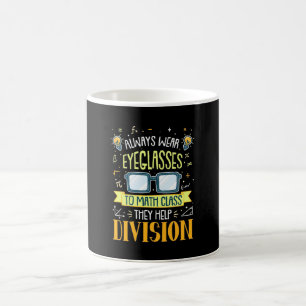 Teacher Always Wear Eyegasse to Math Class Kaffeetasse