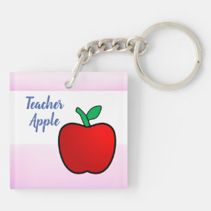 Teacher Apple Key Ring