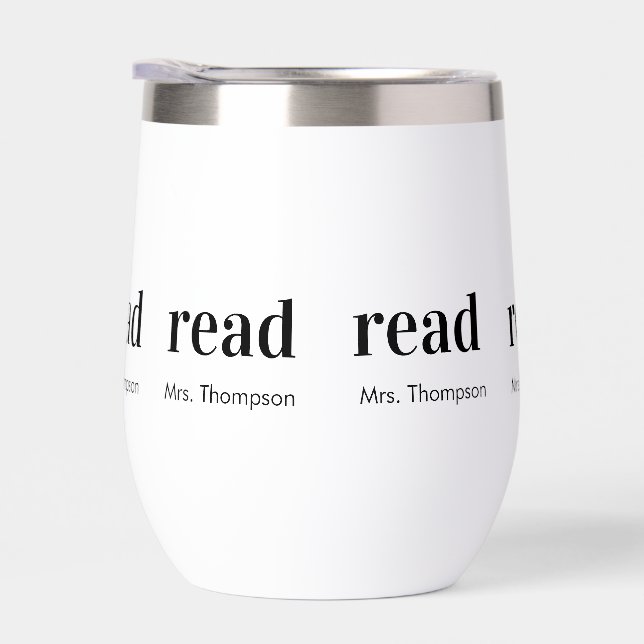 Teacher Appreciation Name Modern Minimal Read Gift (Rechts)
