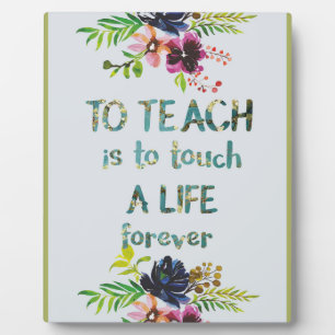 Teacher Apprecive Week Teacher Quote Typografie Fotoplatte