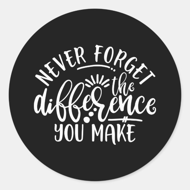 Teacher Apprection Design Idea Runder Aufkleber (Vorderseite)