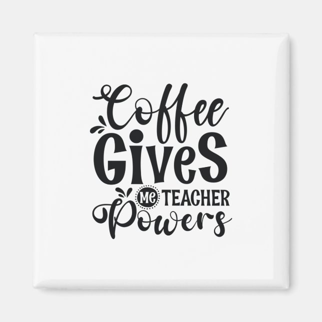 Teacher Art Coffee Gives Magnet (Vorne)