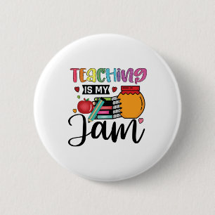 Teacher Art lehren ist mein Jam Button