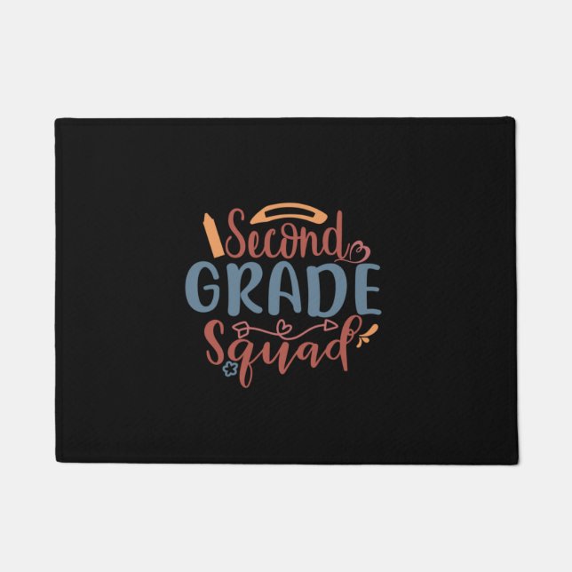 Teacher Art Second Grade Squad Fußmatte (Vorderseite)