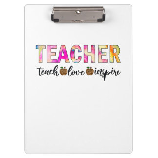 Teacher Art Teach Liebe Inspiriert Klemmbrett