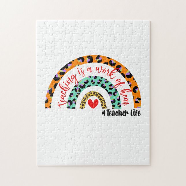 Teacher Art Teaching ist ein Werk des Herzens (Vertikal)