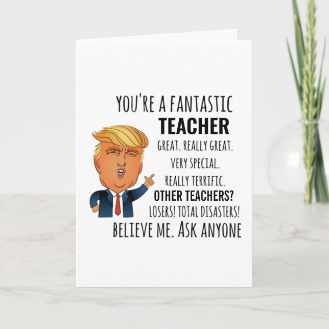 Teacher Best-Geschenk Karte (Vorderseite)