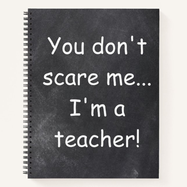 Teacher Chalkboard Design Geschenkidee nicht störe Notizbuch (Vorderseite)
