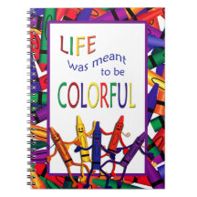 Teacher Crayons farbiges Life Note Book