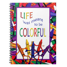 Teacher Crayons farbiges Life Note Book Notizblock